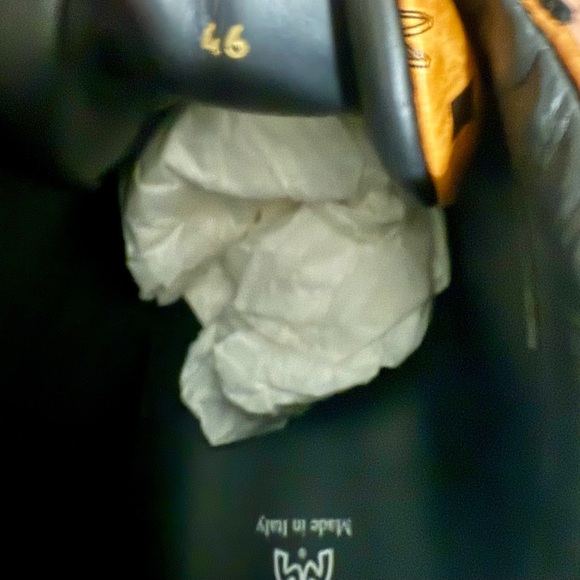 MCM High-Top Sneakers in Black and Brown - Picture 7 of 10